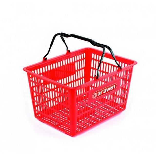 Plastic HandBasket Red 22L - باسكت
