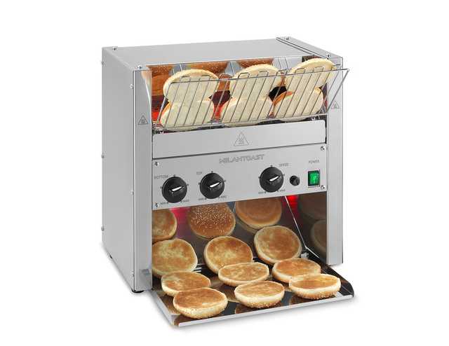 Milantoast 018033 Bun Toaster Fast Heat Up – 3 Slices
