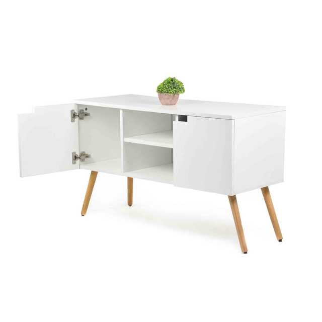 white side table