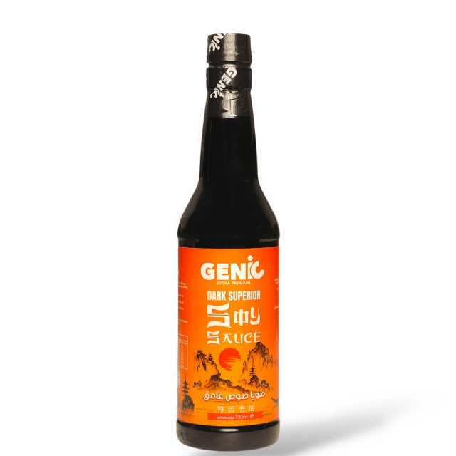 جينيك صويا صوص  "دارك سوبيريور" 700 مل من جينيك GENIC Dark Soy Sauce "Dark Superior" 700ml