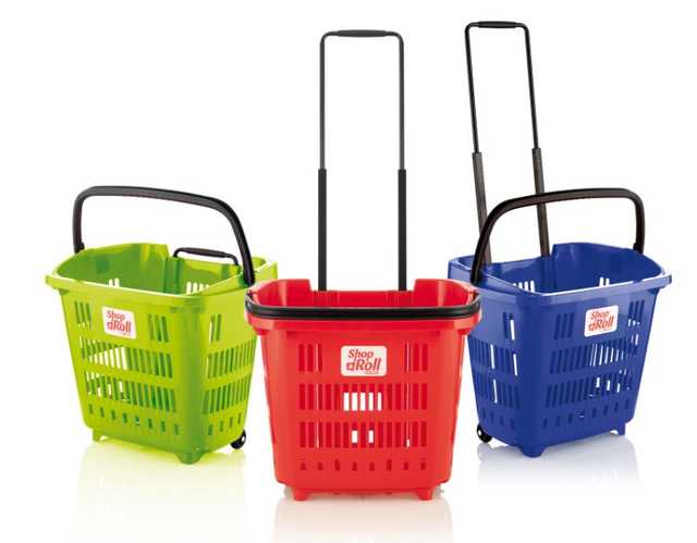 Shop&Roll-Wheeled Basket 34L - باسكت بعجل
