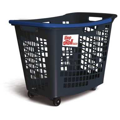 80L SHOP&ROLL Anniversary Blue - باسكت بعجل