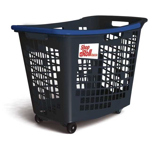 80L SHOP&ROLL Anniversary Blue - باسكت بعجل