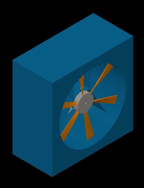 Hasconwing Supply Boxed axial wall mounted fan c/w pre filter
