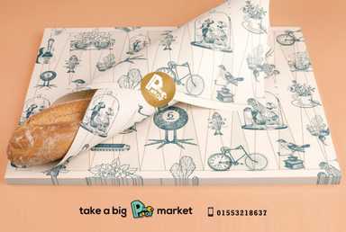 ورق زبدة wrapping paper