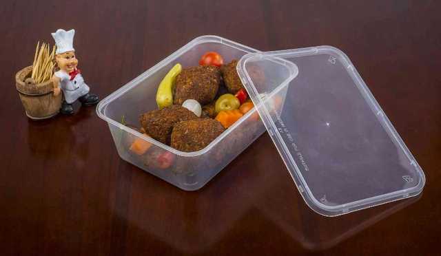علبة ميكرويف شفاف