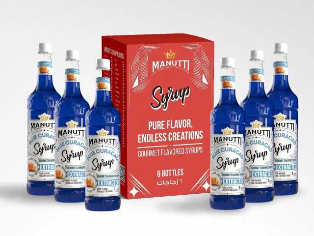 Manutti Blue Curacao Syrup