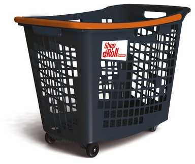 80L SHOP&ROLL Anniversary Blue - باسكت بعجل