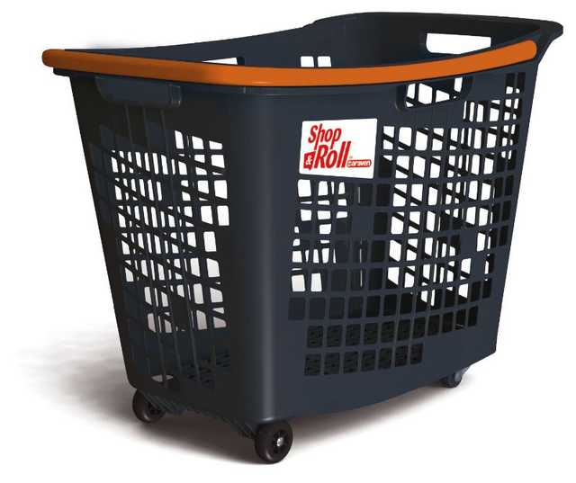 80L SHOP&ROLL Anniversary Blue - باسكت بعجل