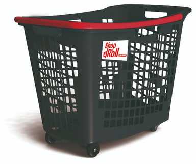 80L SHOP&ROLL Anniversary Blue - باسكت بعجل