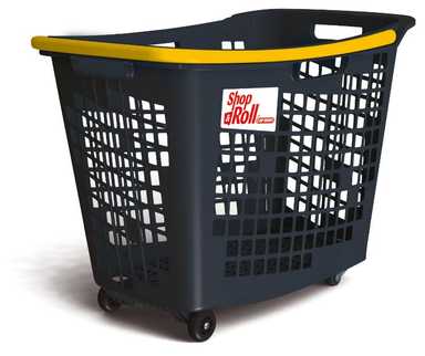80L SHOP&ROLL Anniversary Blue - باسكت بعجل