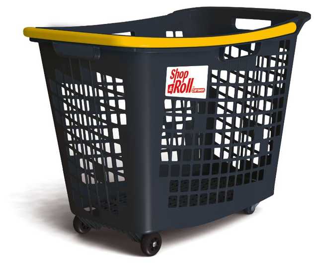 80L SHOP&ROLL Anniversary Blue - باسكت بعجل