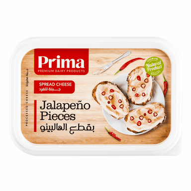 Spread Cheese with Jalapeños 240g جبنه مطبوخة بالهالبينو ٢٤٠جم
