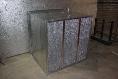 hasconwing Supply boxed wall mounted fan c/w Bag filter