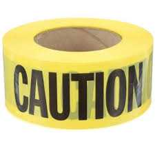warning tape -شريط تحذير
