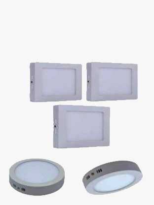 Surface Mounted Downlight Round and Square Shapes