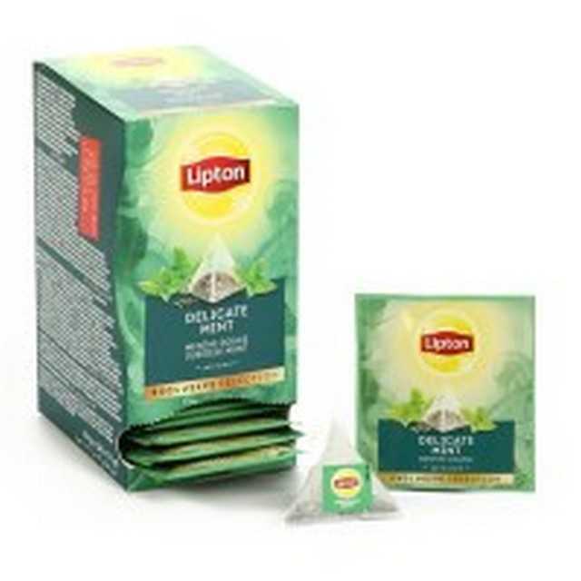 Delicate Mint Pyramid - شاي ليبتون بالنعناع هرمي